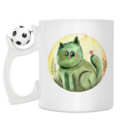 Кружка с футбольным мячиком