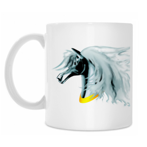 Кружка с принтом Лошадь