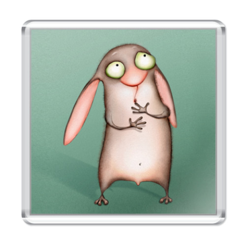 Магнит с принтом  Заяц