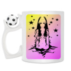 Кружка с футбольным мячиком