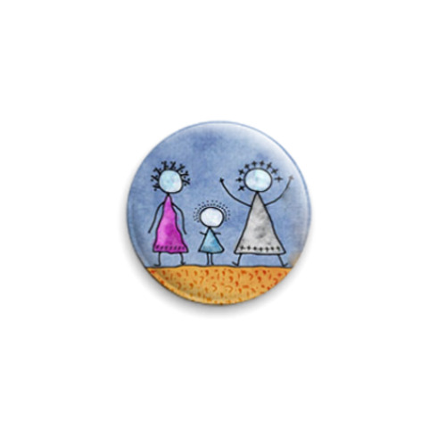 Значок 25мм с принтом zna4ok