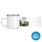 Кружка металлическая белая (круговая запечатка)