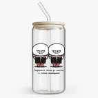 Банка с бамбуковой крышкой