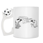 Кружка с футбольным мячиком