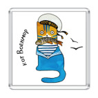 Кот моряк в тельняшке. ВМФ.