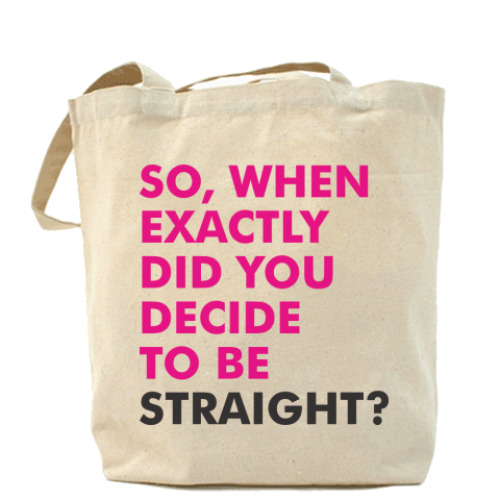 Сумка шоппер с принтом Straight