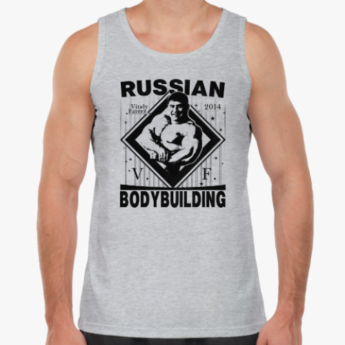 Майка с принтом Чемпионы по бодибилдингу: Виталий Фатеев