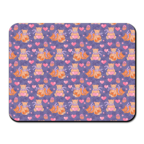 Коврик для мыши Мишки и котики