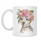 Собака в цветах