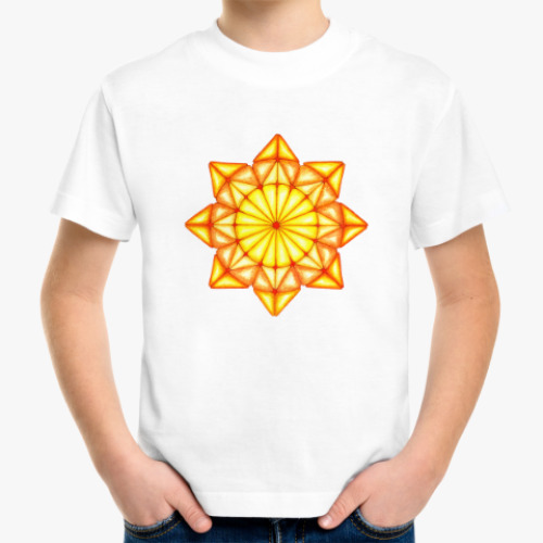 Детская футболка Мозаичное солнце