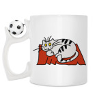 Кружка с футбольным мячиком
