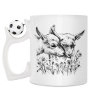 Кружка с футбольным мячиком