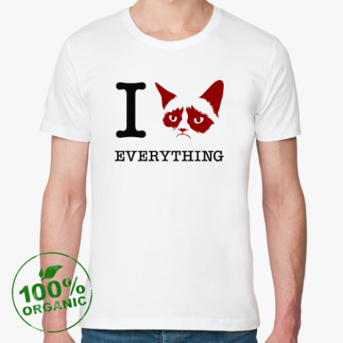 Футболка из органик-хлопка I hate everything
