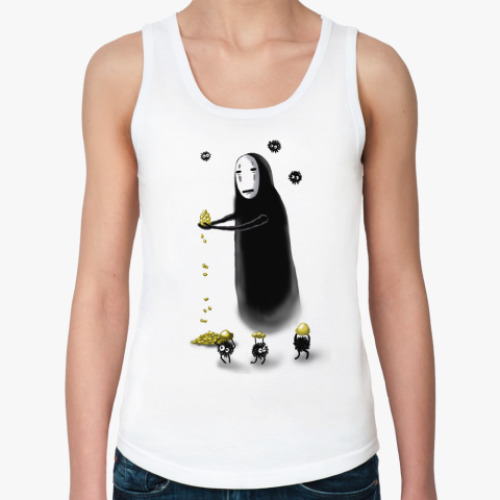 Женская майка с принтом безликий