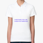 Женская рубашка поло