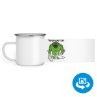 Кружка металлическая белая (круговая запечатка)