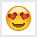 Emoji Смайл: Влюбленный