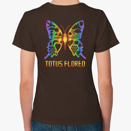 Женская футболка БАБОЧКА – BUTTERFLY