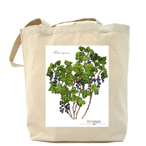 Сумка шоппер с принтом Клумба