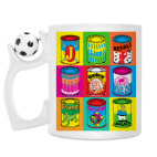 Кружка с футбольным мячиком