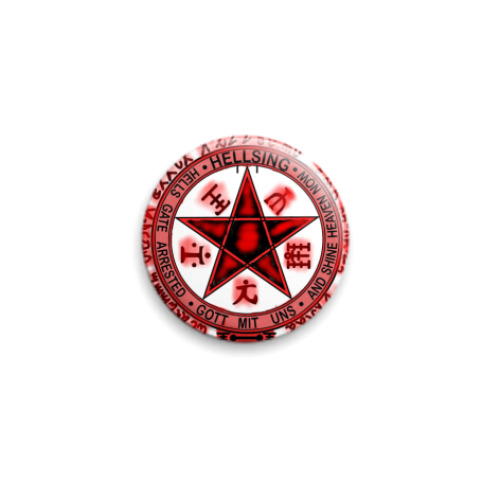 Значок 25мм с принтом Печать Кромвеля