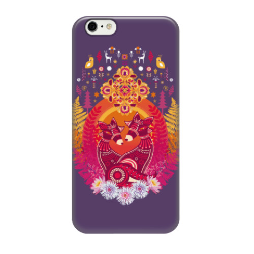 Чехол для iPhone 6/6s Kitsune Together Forever