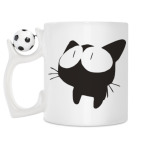 Кружка с футбольным мячиком