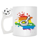 Кружка с футбольным мячиком