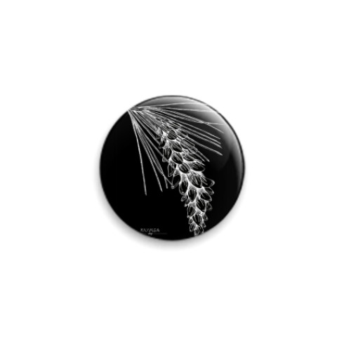 Значок 25мм с принтом Клумба