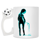Кружка с футбольным мячиком