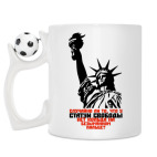 Кружка с футбольным мячиком