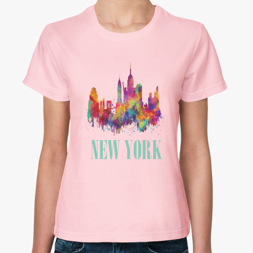 Женская футболка NY Нью-Йорк New York