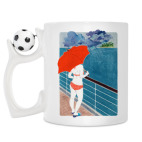 Кружка с футбольным мячиком