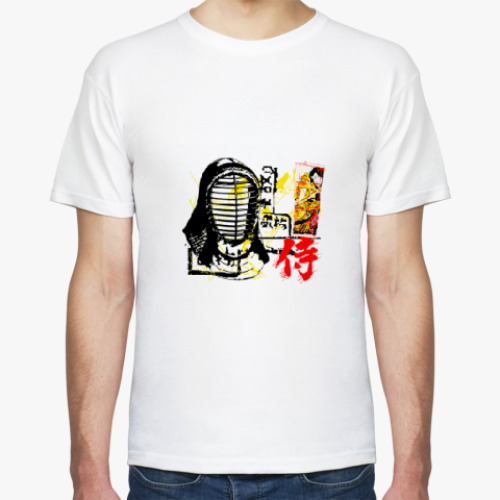 Футболка с принтом Самурай