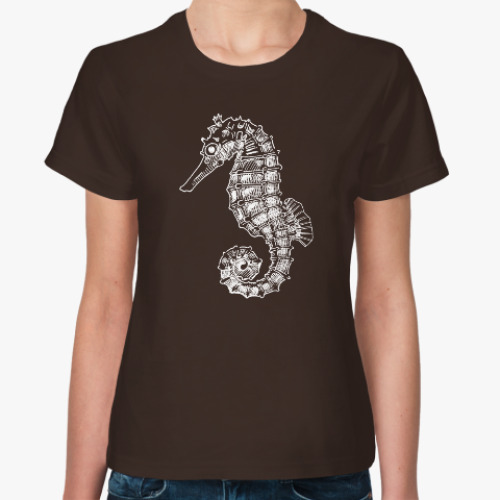 Женская футболка Морской Конек