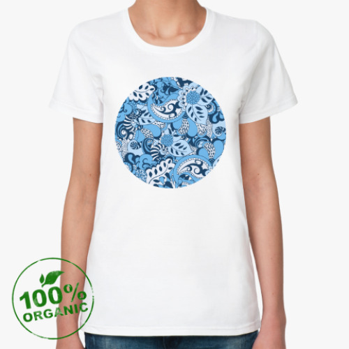 Женская футболка из органик-хлопка Color doodle