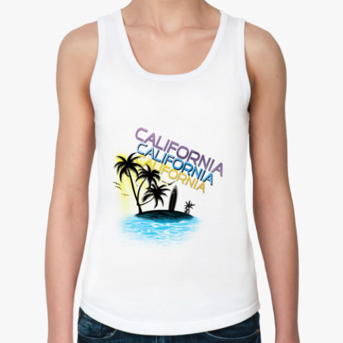 Женская майка с принтом California