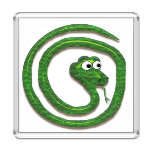 Магнит с принтом удавчик