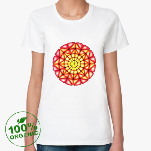Женская футболка из органик-хлопка Калейдоскоп Июль