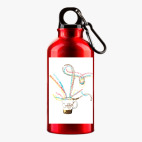 Металлическая бутылка 400 мл UV-DTF