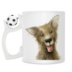 Кружка с футбольным мячиком