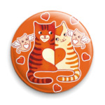 Котики и сердечки на День Влюбленных 14 февраля