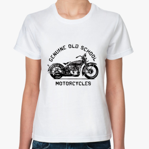 Классическая футболка с принтом Oldschool HD