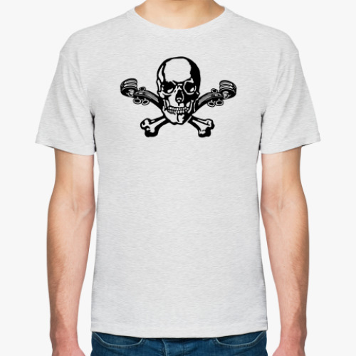 Футболка с принтом Psycho Skull