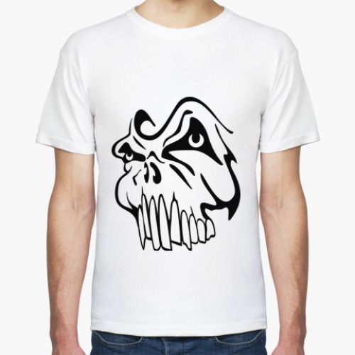 Футболка с принтом  монстр