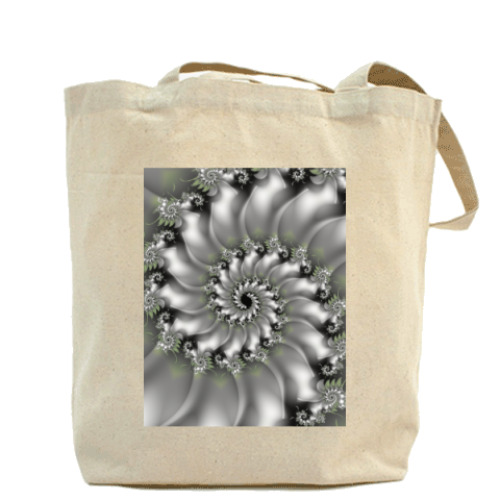 Сумка шоппер с принтом Спираль