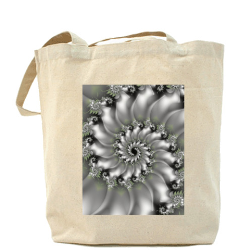 Сумка шоппер с принтом Спираль