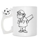 Кружка с футбольным мячиком