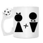 Кружка с футбольным мячиком