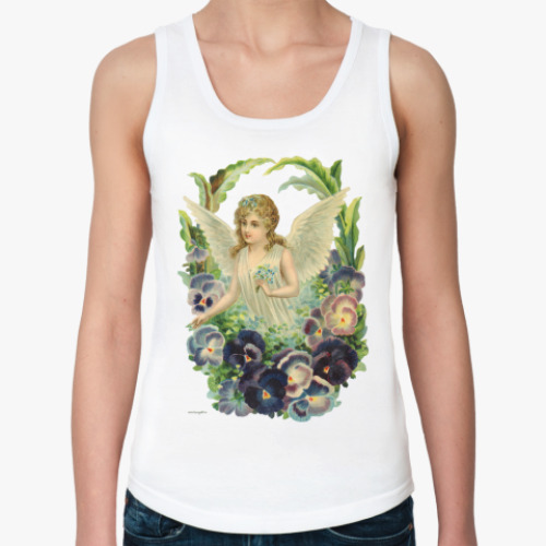 Женская майка с принтом Ангел